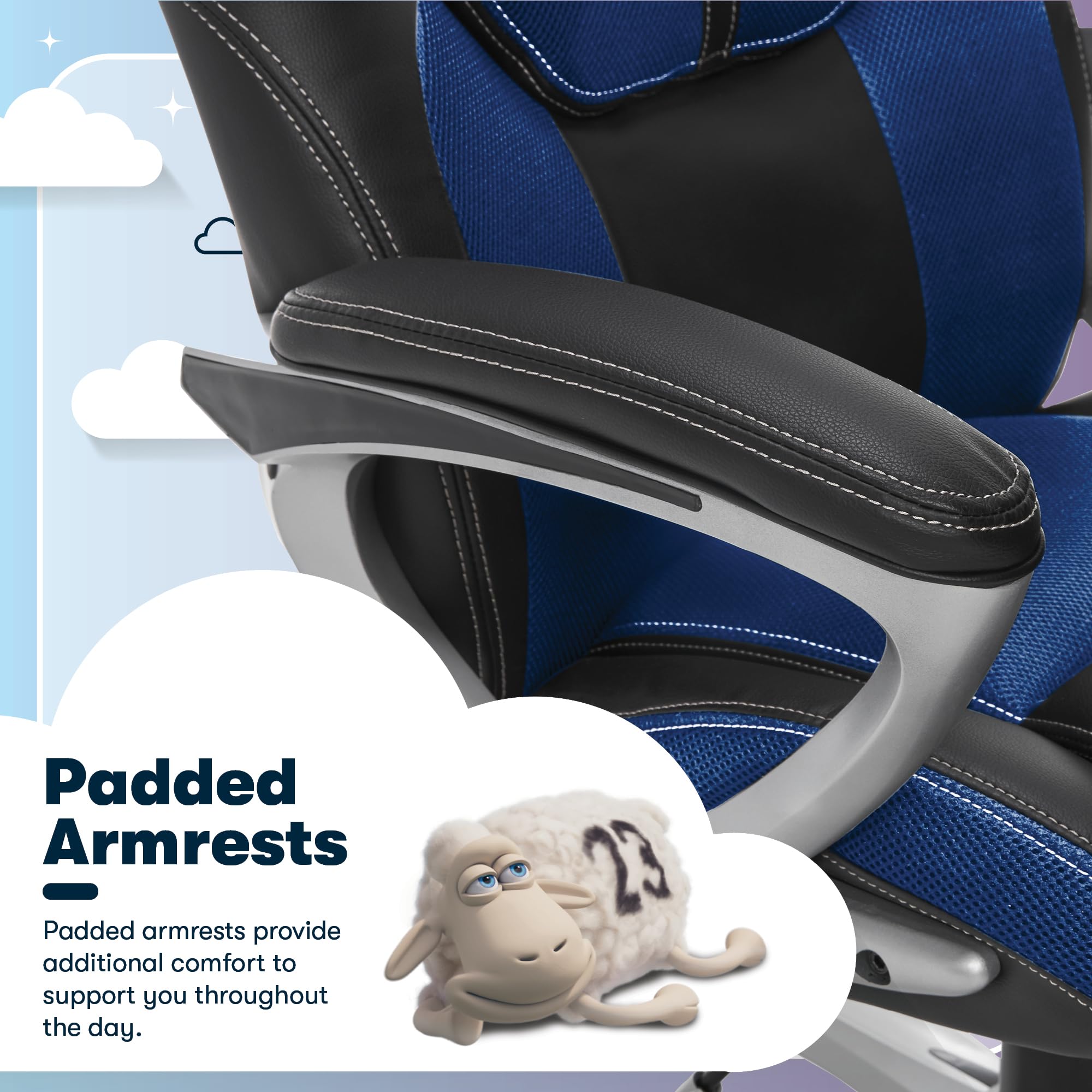 Amazon.com: Serta Amplify Executive Office Chair with Faux Leather